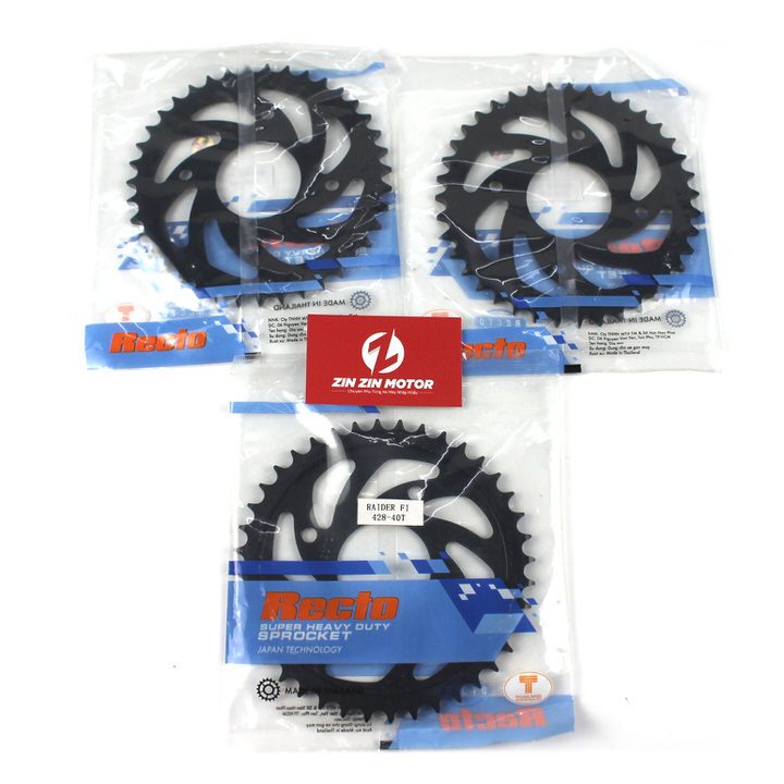 Dĩa Recto 40T - Satria FI, Raider FI, Raider Xăng Cơ, Raider 2009 K9, Raider 2006 K6