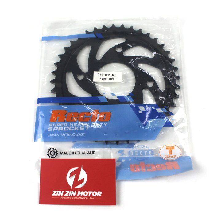 Dĩa Recto 40T - Satria FI, Raider FI, Raider Xăng Cơ, Raider 2009 K9, Raider 2006 K6