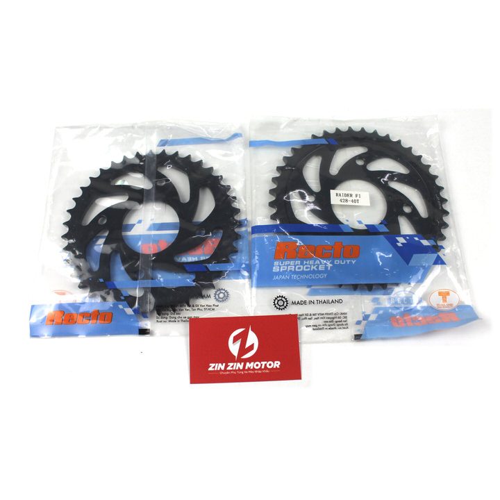 Dĩa Recto 40T - Satria FI, Raider FI, Raider Xăng Cơ, Raider 2009 K9, Raider 2006 K6