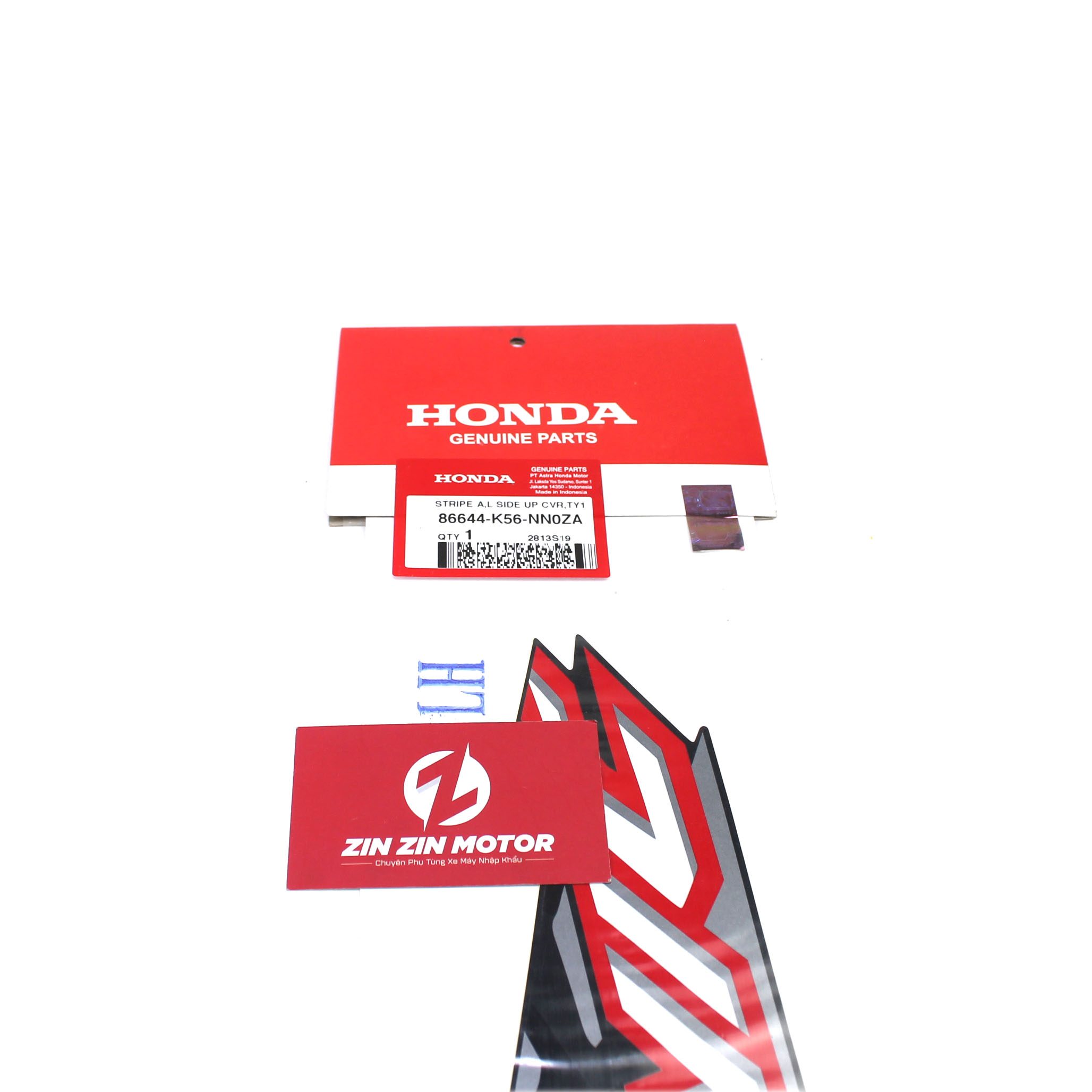 Tem 2020 Lườn Trước Trái Đen Nhám - Sonic 150R