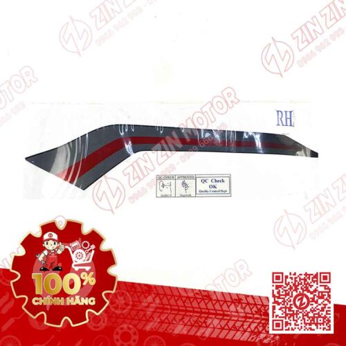 Tem Bụng Sau Phải Vario 160 K2S Đen Sọc Đỏ