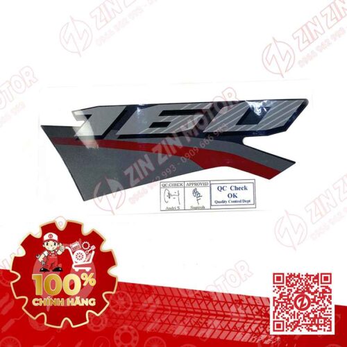Tem Giấy 160 Yếm Trái Vario 160 Đen Sọc Đỏ