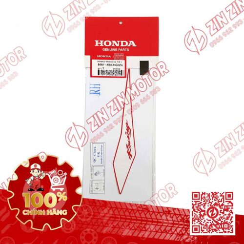 Tem Tai Thỏ Phải Sonic 150R K56 Trắng Đỏ Red Racing