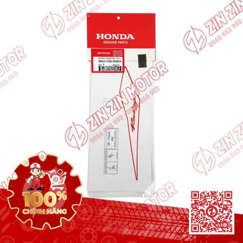 Tem Tai Thỏ Trái Sonic 150R K56 Trắng Đỏ Red Racing