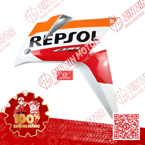 Cánh Yếm, Bửng Trái CBR 150R K45N Trắng Tem Repsol