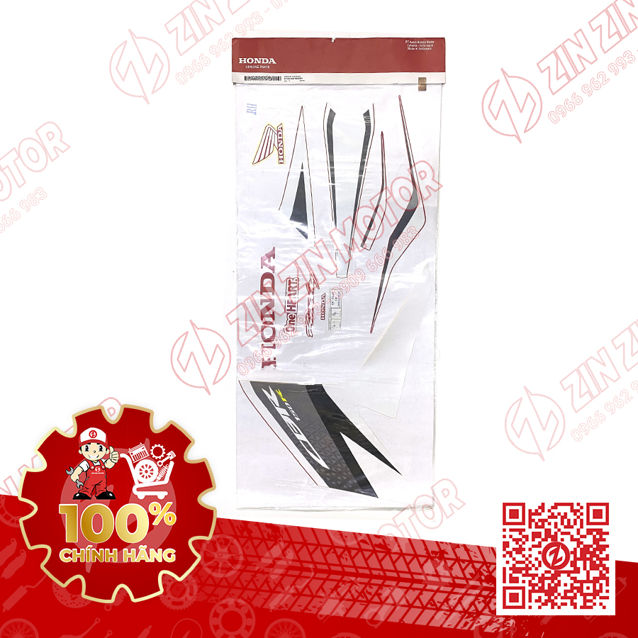 871X0K45N60ZAR TEM CBR 150R PHẢI ĐỎ TRẮNG ĐEN K45G (1)