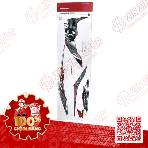 Tem Sonic 150R K56 Trái Đen Bạc