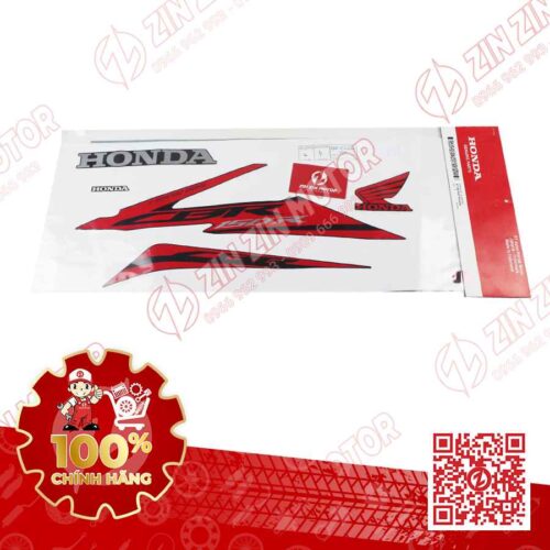 Tem CBR 150R K45G Trái Đen Đỏ