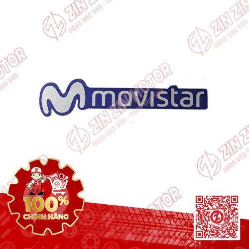 Tem Chữ MOVISTAR Mặt Nạ Trước Biển Số MX King 150 Movistar 2019