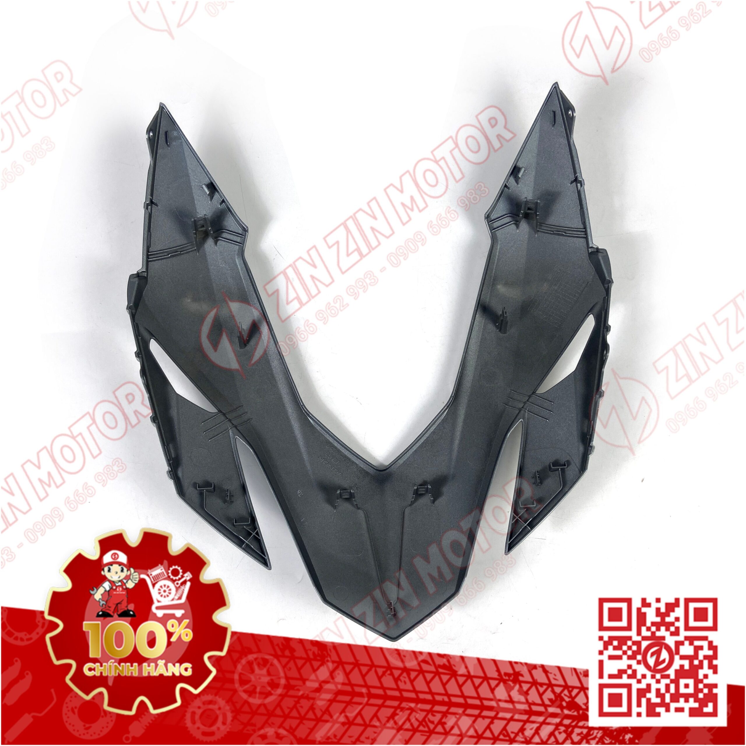 64301-K2P-V60ZC MẶT NẠ TRƯỚC WN V3 BẠC (BẢN ĐEN BẠC 2022) VN (5)