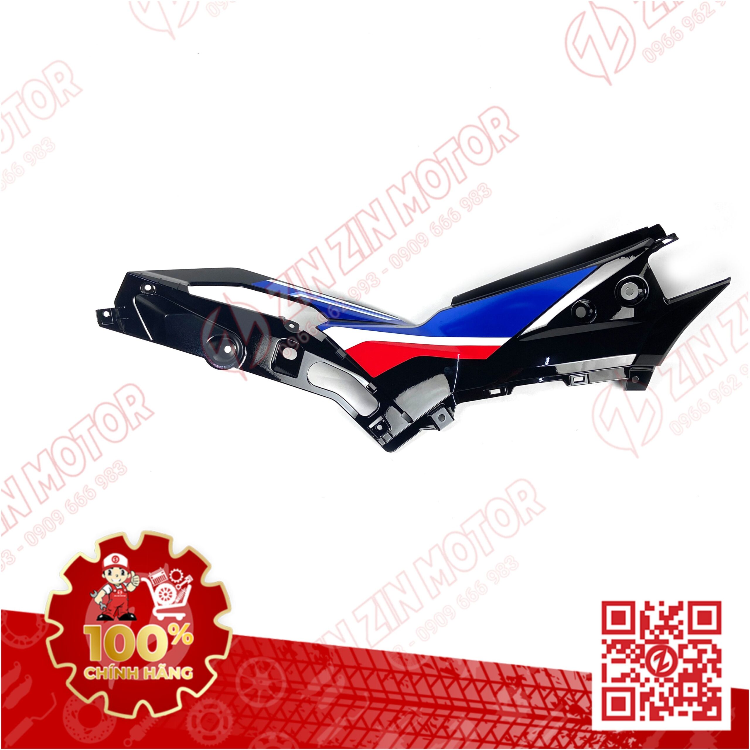 64326-K2P-VD0ZA LƯỜN GIỮA WN V3 TRÁI ĐEN (CÓ SẴN TEM) (BẢN ĐỎ ĐEN TRẮNG 2023 ABS) VN (8)