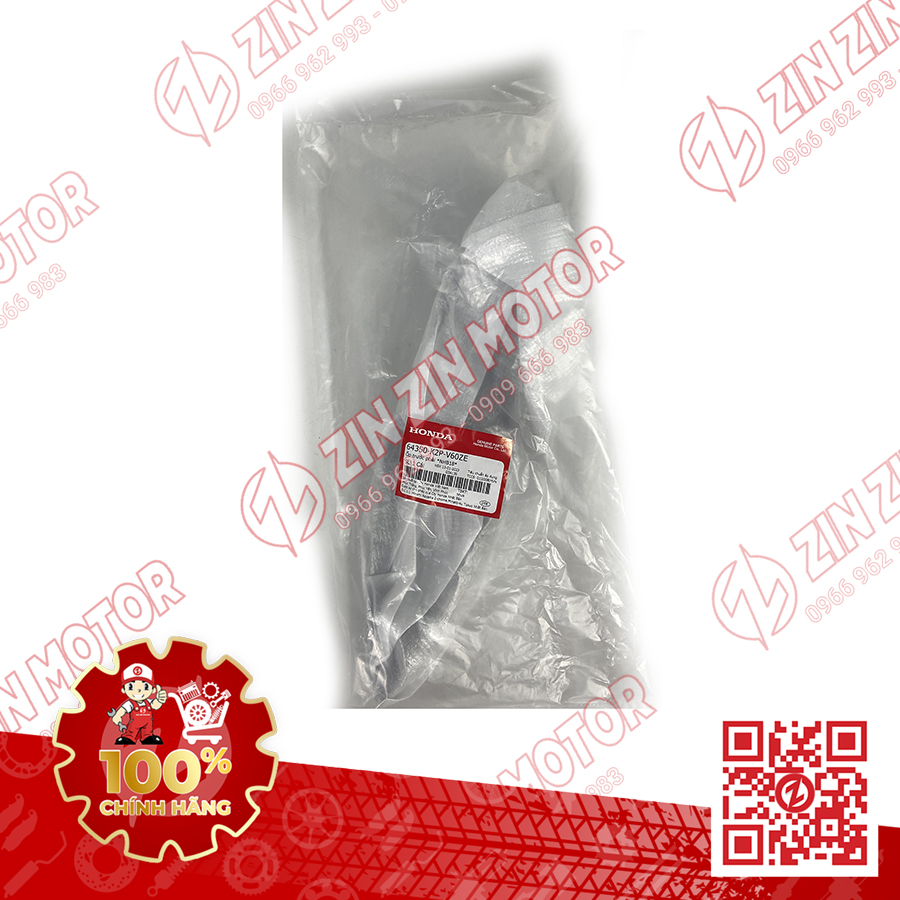 64350-K2P-V60ZE ỐP MẶT NẠ TRƯỚC WN V3 PHẢI BẠC (BẢN BẠC ĐEN XANH 2022 ABS) VN (12)
