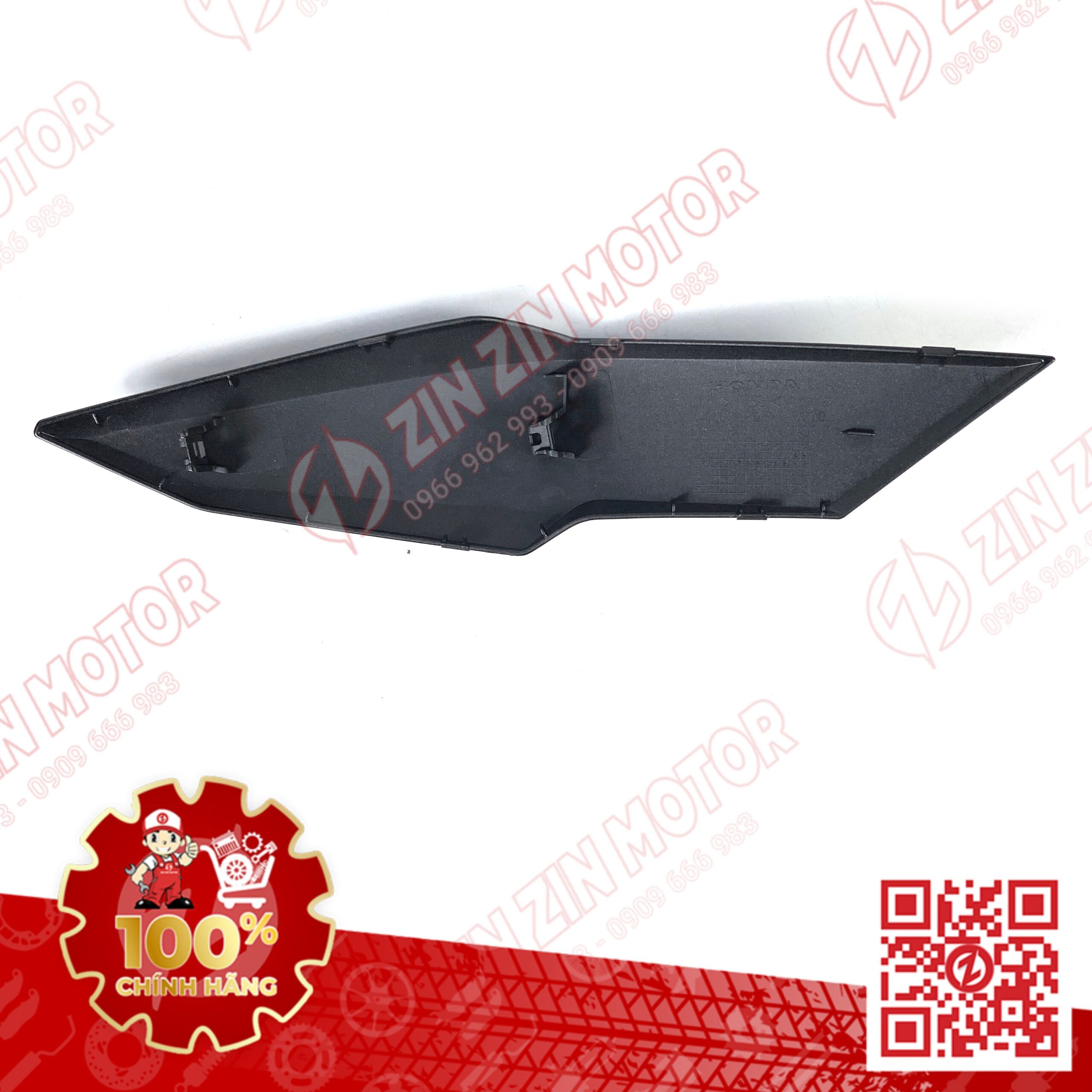 64360-K2P-V60ZF ÔP MẶT NẠ TRƯỚC WN V3 TRÁI ĐEN NHÁM (BẢN ĐEN VÀNG 2022 ABS) VN (4)