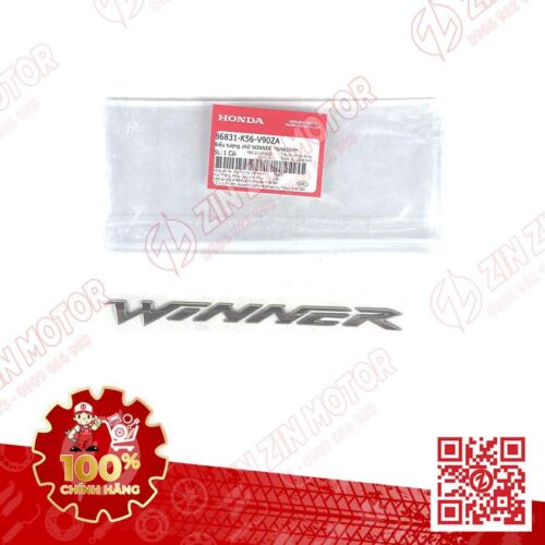 Tem Chữ Nổi Winner Màu Chrome