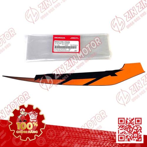 Tem Bụng Sau Winner X V2 2019+ Trái Đen Cam 2019 Phiên Bản Thể Thao
