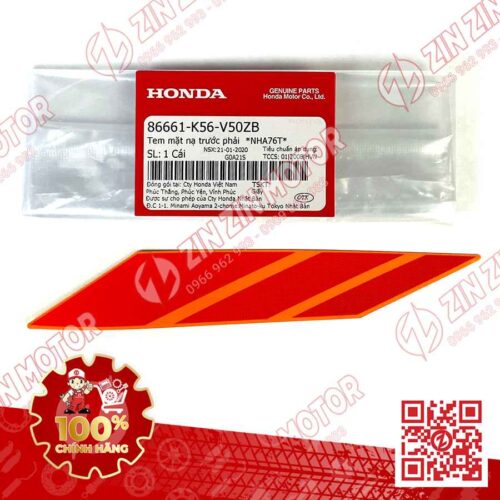 Tem Mặt Nạ Trước Winner X V2 2019+ Phải Đen Cam 2019 Phiên Bản Thể Thao