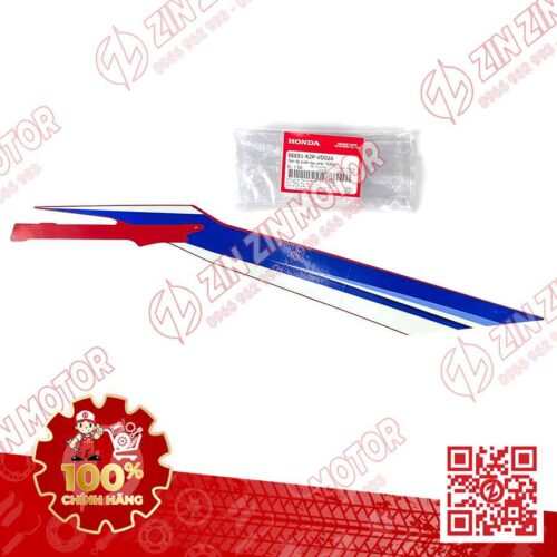 Tem Bụng Sau Winner X V3 2022+ Phải  Đỏ Trắng Đen HRC 2023 Phiên Bản Thể Thao