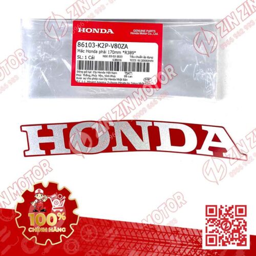 Tem Honda Mỏ Cày Winner X V3 2022+, WINNER X V4 2024 Trái R389