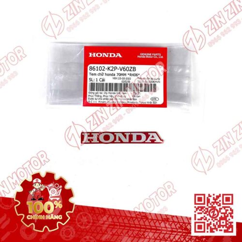 Tem Honda Mu Rùa Winner X V3 2022+, WINNER X V4 2024 86102-K2P-V60ZB 70mm R406