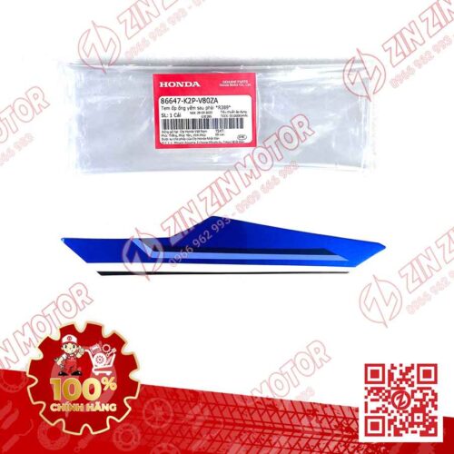 Tem Lườn Giữa Winner X V3 2022+ Phải Miếng Nhỏ Đỏ Đen HRC 2022 Phiên Bản Thể Thao