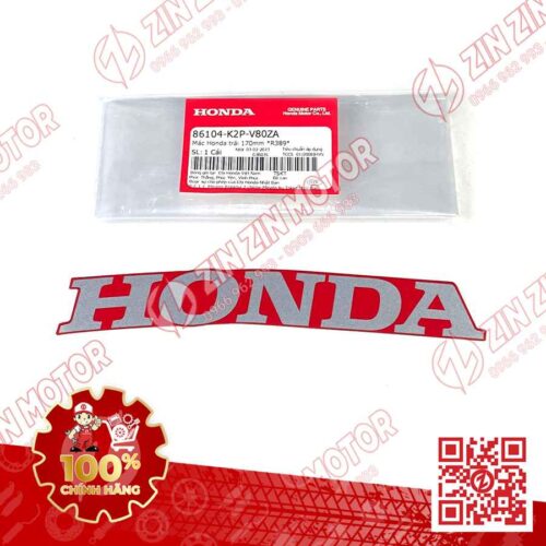 Tem Honda Mỏ Cày Winner X V3 2022+, 86104-K2P-V80ZA Phải R389