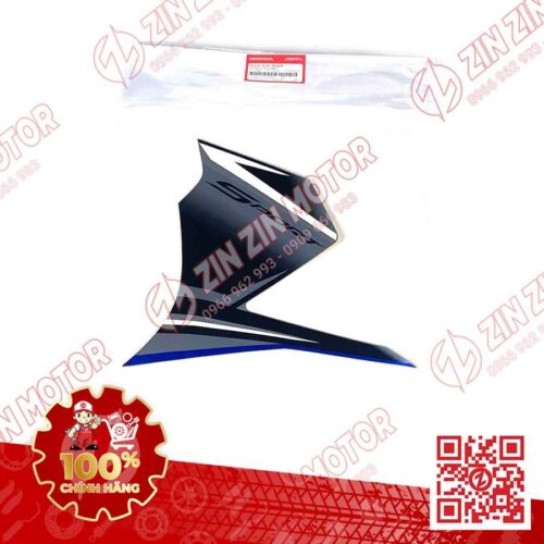 Tem Cánh Yếm Trước Winner X V3 2022+ Trái Miếng Lớn Đen Bạc Phiên Bản Tiêu Chuẩn