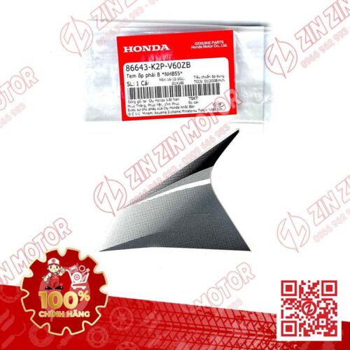 Tem Cánh Yếm Trước Winner X V3 2022+ Phải Miếng Nhỏ Trắng Đen Phiên Bản Tiêu Chuẩn