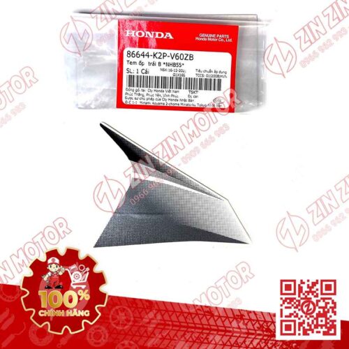 Tem Cánh Yếm Trước Winner X V3 2022+ Trái Miếng Nhỏ Trắng Đen Phiên Bản Tiêu Chuẩn