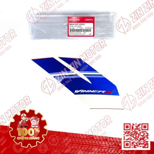 Tem Cánh Yếm Trước Winner X V3 2022+ Trái Miếng Nhỏ Đỏ Trắng Đen HRC 2023 Phiên Bản Thể Thao