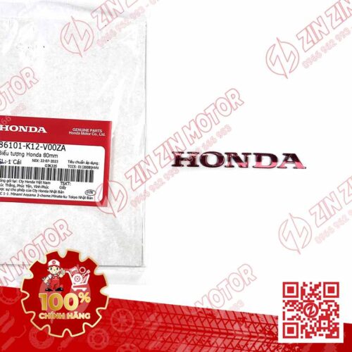 Tem Chữ Nổi Honda 80mm Trắng Crom Xe Lead 125 Chính Hãng Honda