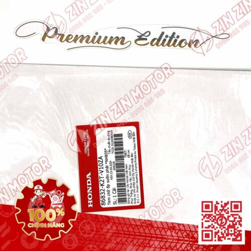 Tem Chữ Premium Edition Vàng Nâu Nền Trắng Xe Lead 125 (Trắng Phiên Bản Cao Cấp) 2022 2023+ Chính Hãng Honda