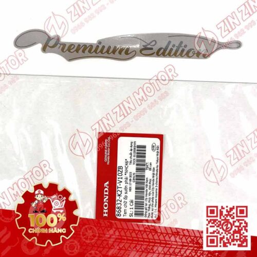 Tem Chữ Premium Edition Vàng Nâu Nền Kem Xe Lead 125 (Xám kem Phiên Bản Cao Cấp) 2022 2023+ Chính Hãng Honda