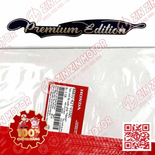 Tem Chữ Premium Edition Vàng Trắng Nền Xanh Xe Lead 125 (Xanh Phiên Bản Cao Cấp) 2022 2023+ Chính Hãng Honda