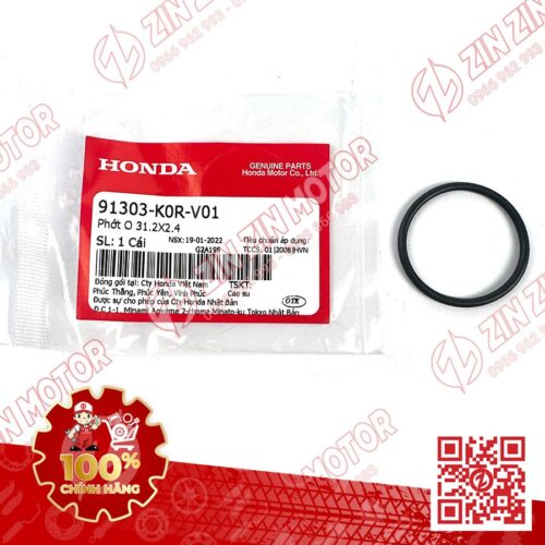Phớt O-Ring Chắn Dầu Vario 160, AB 160 2022+, AirBlade 125 2022+, SH160i/125i 2023+, SH 150/125 2020, Lead 2022+, SH Mode 2020+, PCX 160, ADV 160, Click 160 91303K0RV01 Chính Hãng
