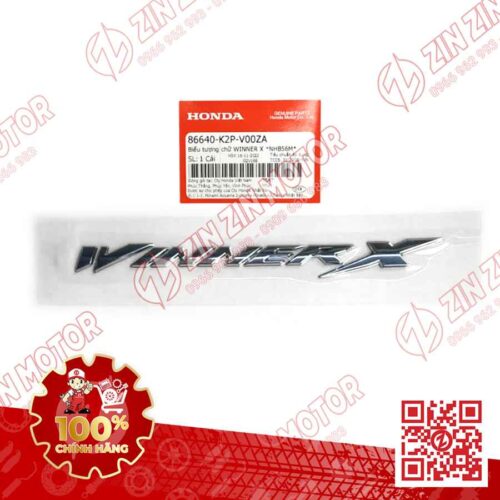 Tem Chữ Nổi Winner X Màu Chrome R389, WINNER X V4 2024