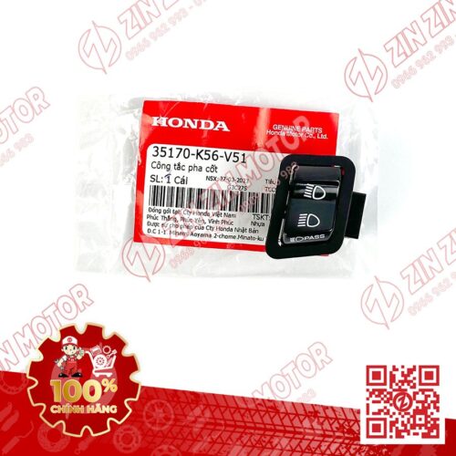 Nút Công Tắc Pha Cos Winner X V3 2022 2023+, Winner X V3 2019 2020 2021, WINNER X V4 2024 Có Passing 35170K56V51 Chính Hãng Honda