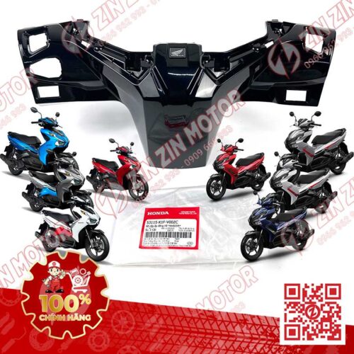 Bợ Cổ Sau, Nắp Sau Tay Lái AB 2020 2021, AirBlade 125 Đen Ánh Xanh NHB25M 53115K1FV00ZC Chính Hãng Honda