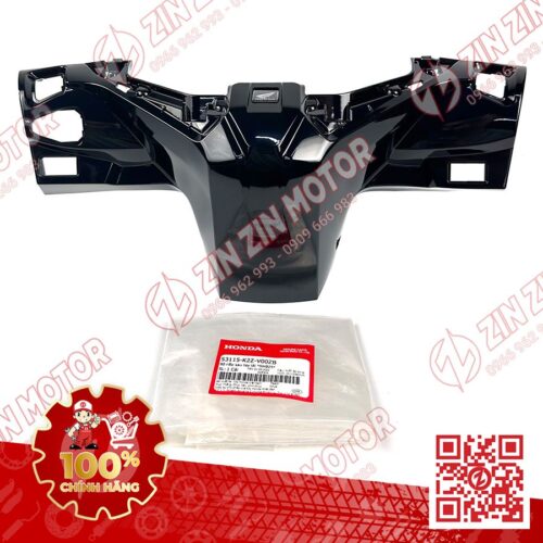 Bợ Cổ Sau, Nắp Sau Tay Lái AB Air Blade 2022+, AirBlade 125 Đen Ánh Xanh NHB25M 53115K2ZV00ZB Chính Hãng Honda