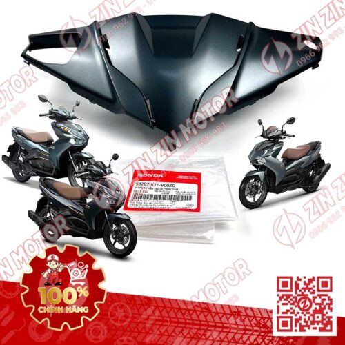 Trang Trí Nắp Tay Lái, Ốp Đầu AB 2020 - 2023+, AirBlade 160, Air Blade 150 Xanh Xám NHC34M 53207K1FV00ZD Chính Hãng Honda