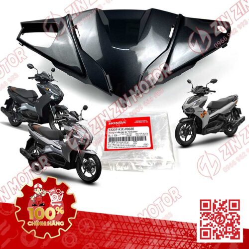 Trang Trí Nắp Tay Lái, Ốp Đầu AB 2020+, AirBlade 150, Air Blade 125 XÁM CHUỘT NHC60P 53207K1FV00ZE Chính Hãng Honda