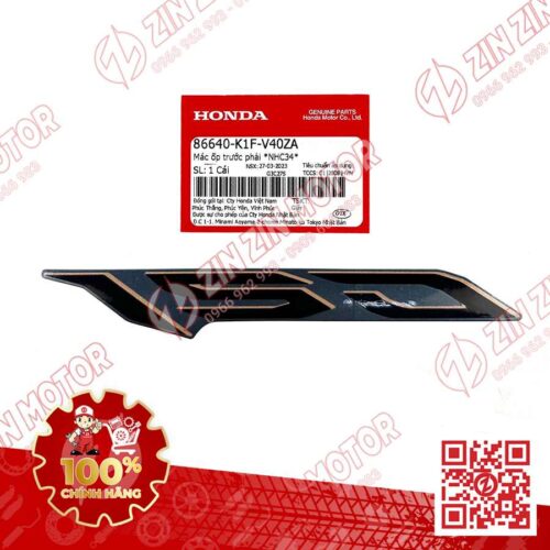 Tem Số 150 Ốp Trước Phải, Tem Cánh Yếm AB 2020 2021, AirBlade 150 Xanh Xám Đen 2021 86640K1FV40ZA Chính Hãng Honda