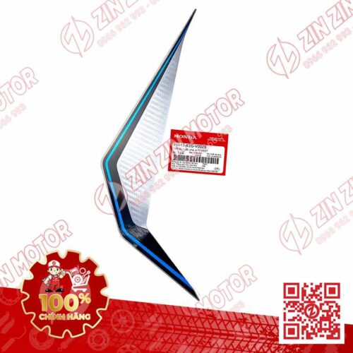 Tem Ốp Trước Phải, Tem Cánh Yếm AB 2020 2021, AirBlade 125 Bạc Xanh Đen 2020 86641K1GV00ZB Chính Hãng Honda