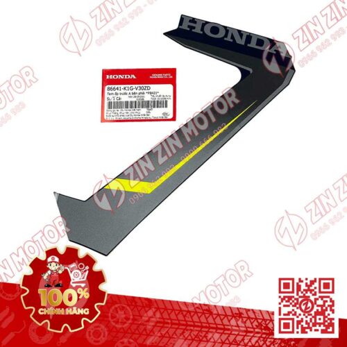 Tem Ốp Trước Phải, Tem Cánh Yếm AB 2020 2021, AirBlade 125 Xanh Đen 2021 86641K1GV30ZD Chính Hãng Honda