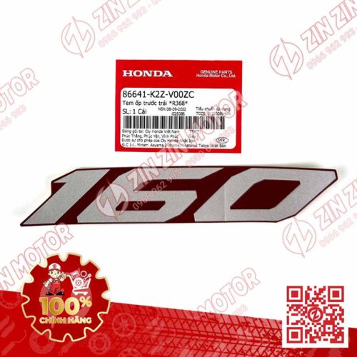 Tem Chữ 160 Ốp Yếm Trước Trái AB AirBlade 160 2022 Đỏ Xám Phiên Bản Tiêu Chuẩn 86641K2ZV00ZC Chính Hãng Honda