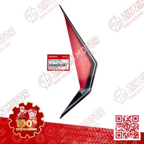 Tem Ốp Trước Trái, Tem Cánh Yếm AB 2020 2021, AirBlade 125 Đỏ Đen Xám 2020 86642K1GV00ZC Chính Hãng Honda