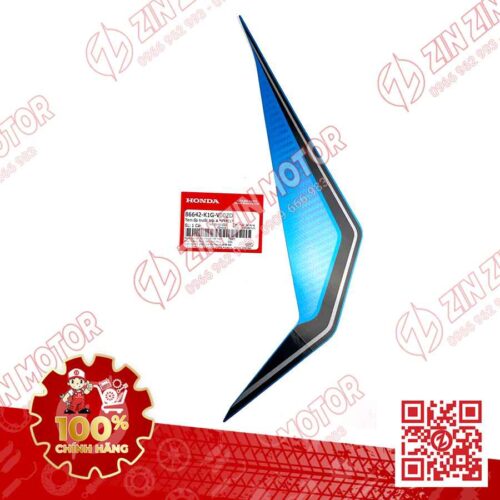 Tem Ốp Trước Trái, Tem Cánh Yếm AB 2020 2021, AirBlade 125 Xanh Đen Xám 2020 86642K1GV00ZD Chính Hãng Honda