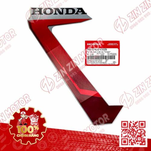 Tem Ốp Trước Trái, Tem Cánh Yếm AB 2020 2021, AirBlade 125 Xám Đen 2021 86642K1GV30ZB Chính Hãng Honda