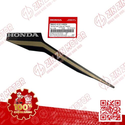 Tem Ốp Trước Trái A, Tem Cánh Yếm AB 2020 2021, AirBlade 125 Đen Nhám 2021 86642K1GV40ZA Chính Hãng Honda