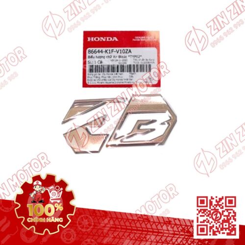 Tem Logo AB Xe AirBlade 160 2022+, Air Blade 150 2020+ Màu Vàng 86644K1FV10ZA Chính Hãng Honda