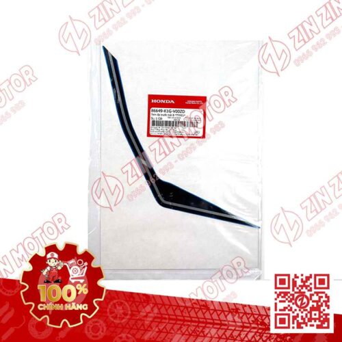 Tem Ốp Trước Trái B, Tem Cánh Yếm AB 2020 2021, AirBlade 125 Xanh Đen Xám 2020 86649K1GV00ZD Chính Hãng Honda